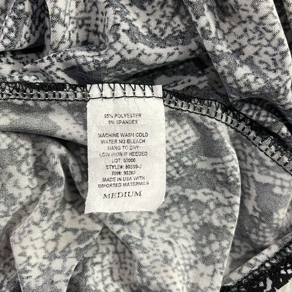 Women’s Olivia Rae Black & White Sleeveless Classy Shirt (M) AS13 - Picture 6 of 9